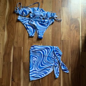 TWO Aurelle Swimsuits & Coverup - Small and Medium included